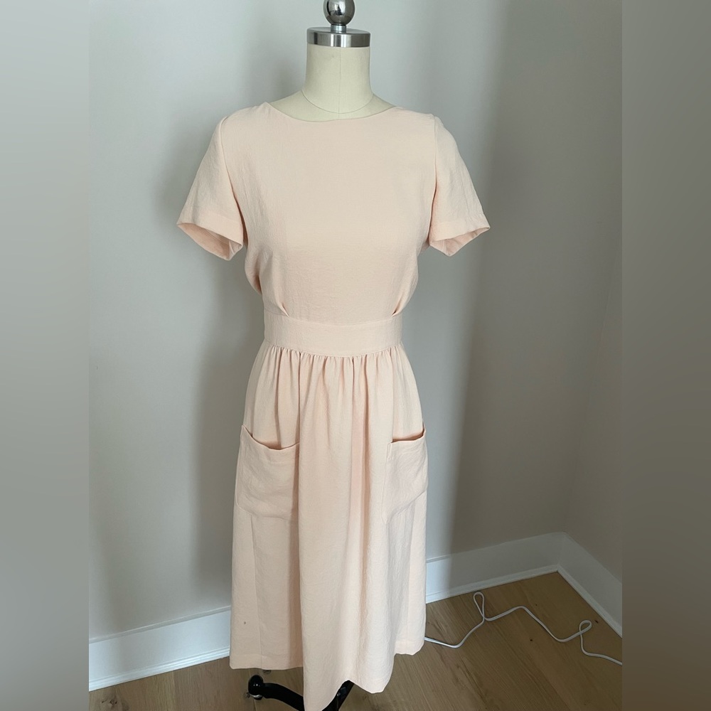 Sezan summer dress peach color